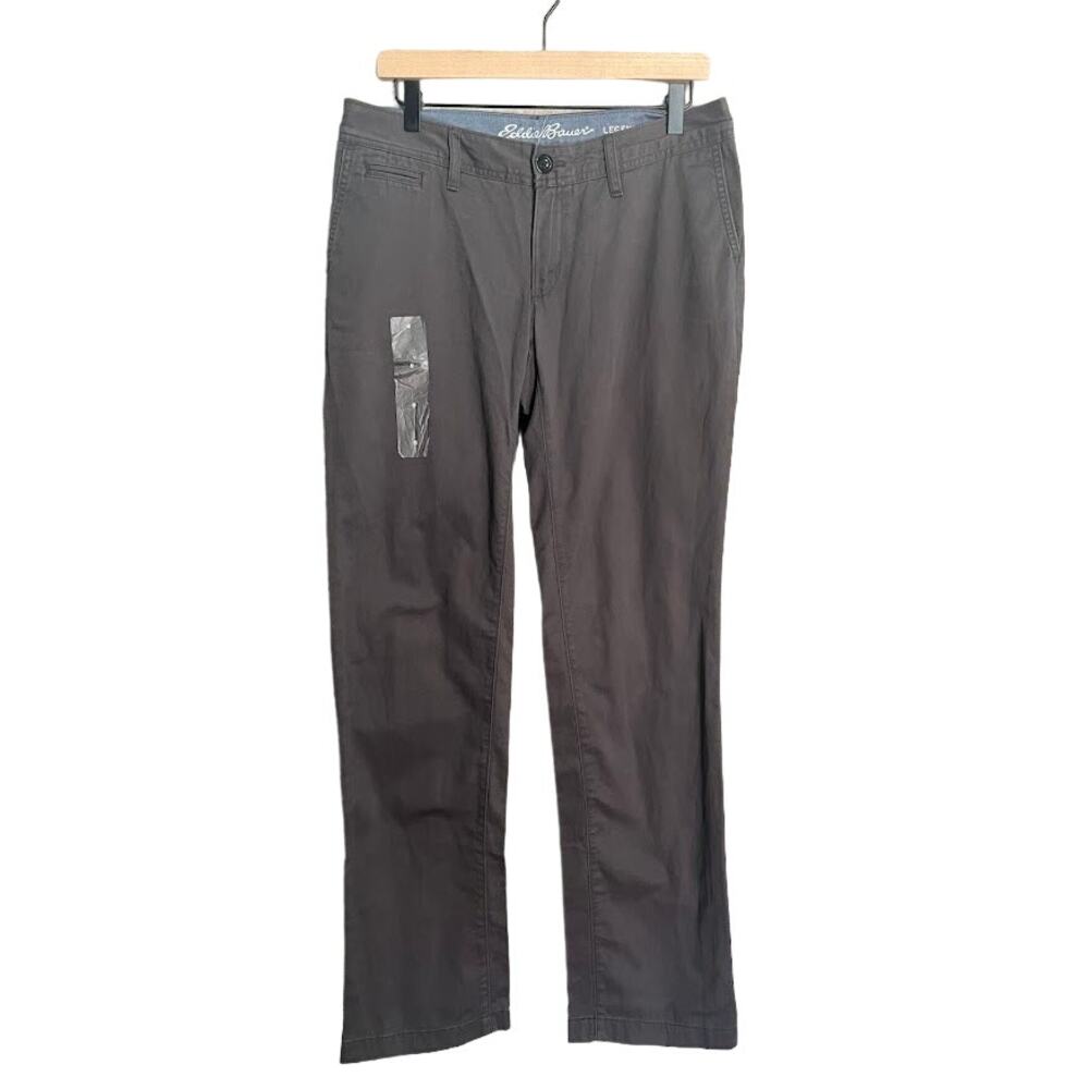 Eddie Bauer Women Truly Straight Pants Size 8 Mid Rise Gray Legendwash‎